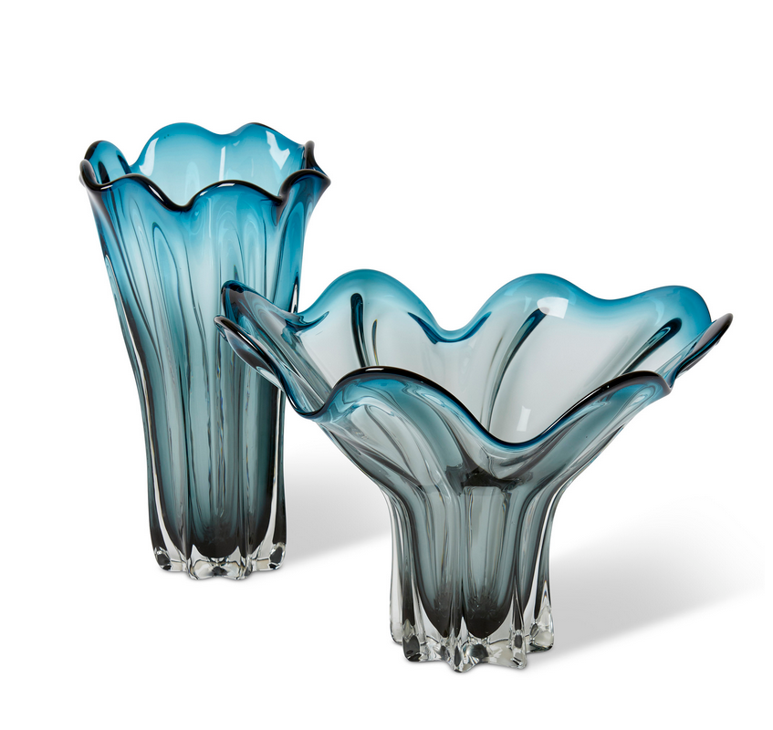 30cm Amber Renee Glass Vase — view 5